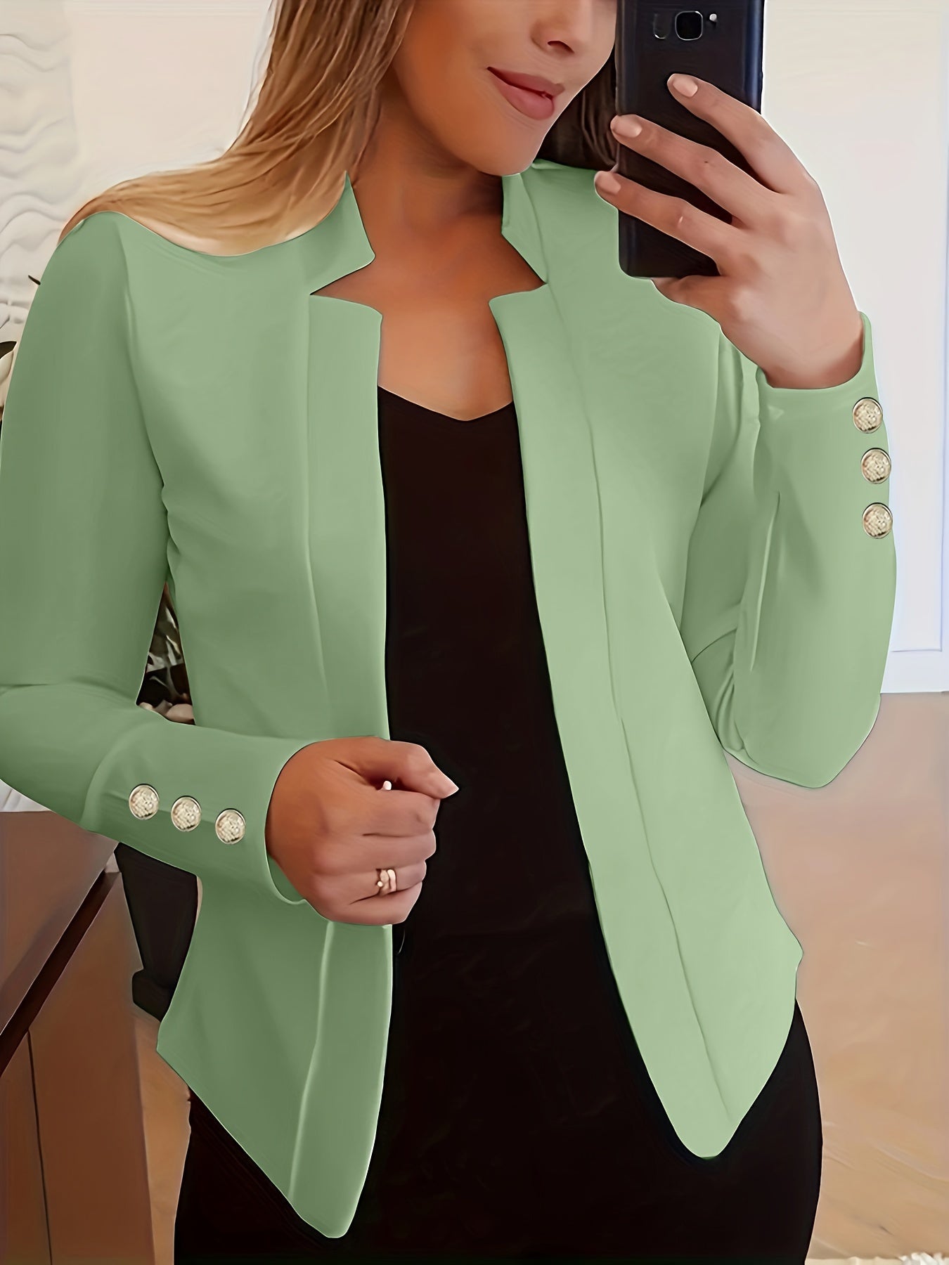 Visconte | Dames Blazer | Polyester, lange mouwen, effen kleur, loose fit, kantoor en casual blazer