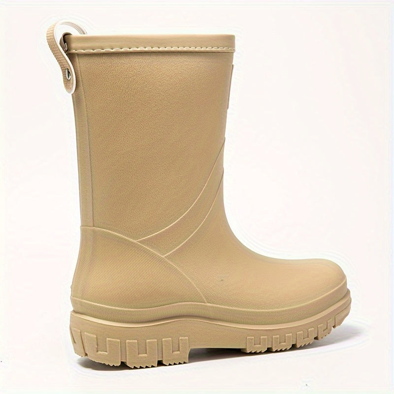 Warme Waterdichte Regenlaarzen Dames - Fleece Voering, Slip-on Design, Ideaal voor Winterweer