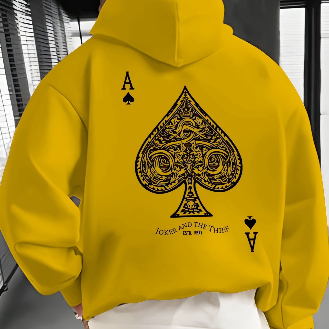 Pullover Hoodie met Geometrisch Design Heren | Regular fit | Polyester stof - Zak met details - Sportief en stijlvol