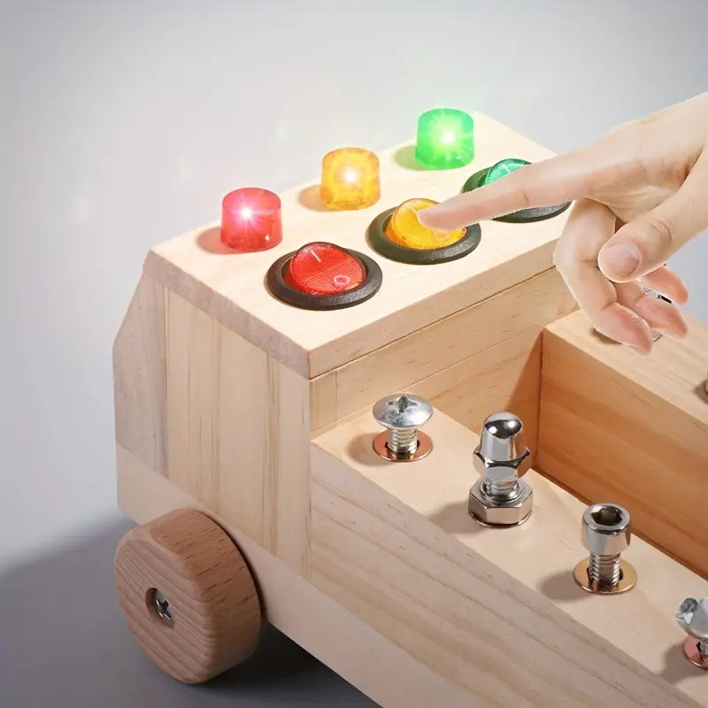 Montessori Bord met 6 LED's en 8 Bevestigingsschroeven Set