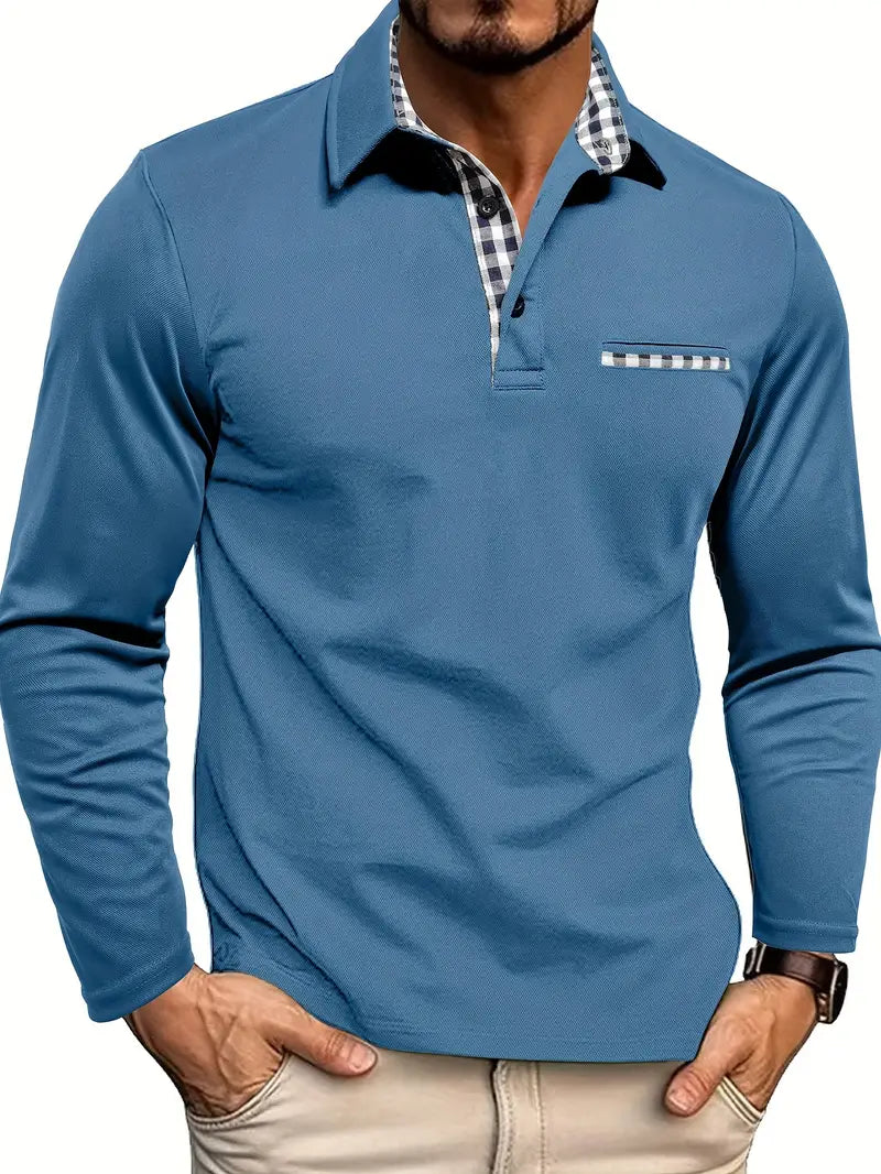 Charel | Heren Poloshirt met Lange Mouwen - Stijlvol en Comfortabel