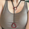 Heart Lock Necklace Couples Chocker | 14K Plated