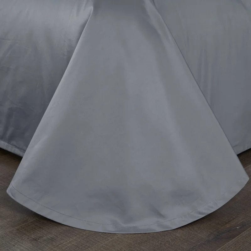 Prestige Grey Duvet Cover Set (Egyptian Cotton) | Luxury Egyptian Cotton - Deep Grey Shade - Perfect for Comfort and Style