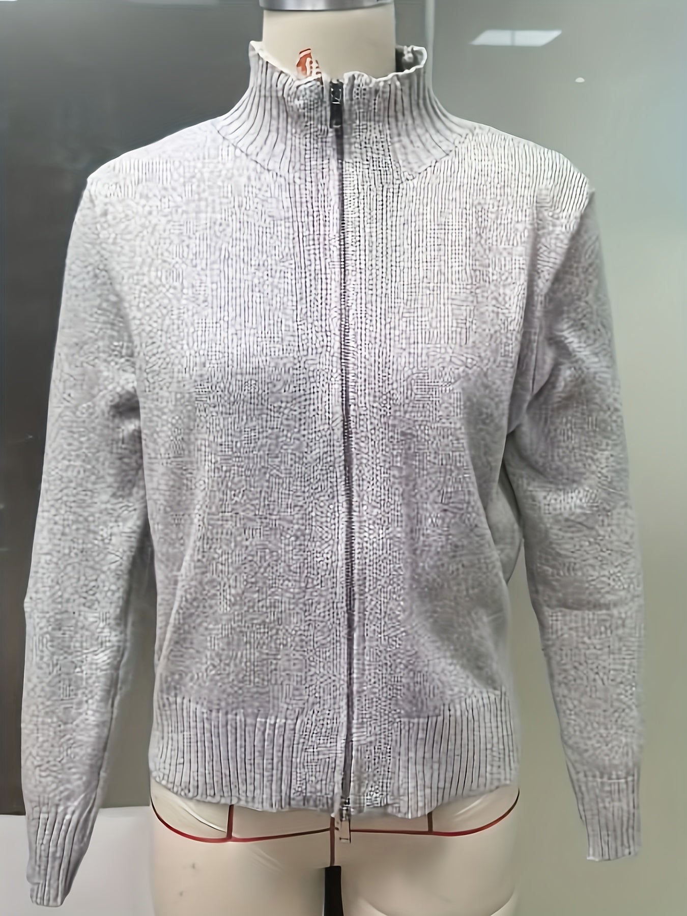 Cardigan met Mock Neck Dames | Regular fit | Lange mouwen - Warm en gezellig - Perfect voor Herfst/Winter