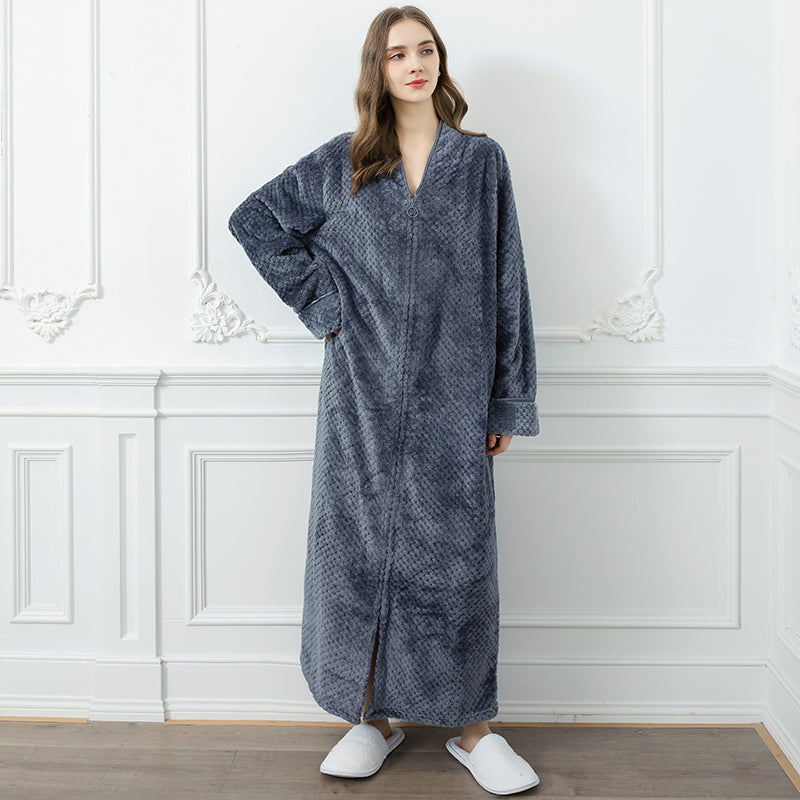 FlanelLuxe | Extra Lange Thermische Badjas voor Wintercomfort