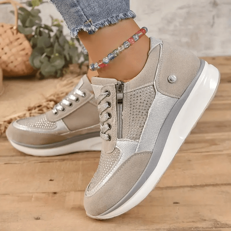 Modieuze Dames Sneakers met Ritssluiting - Visconte