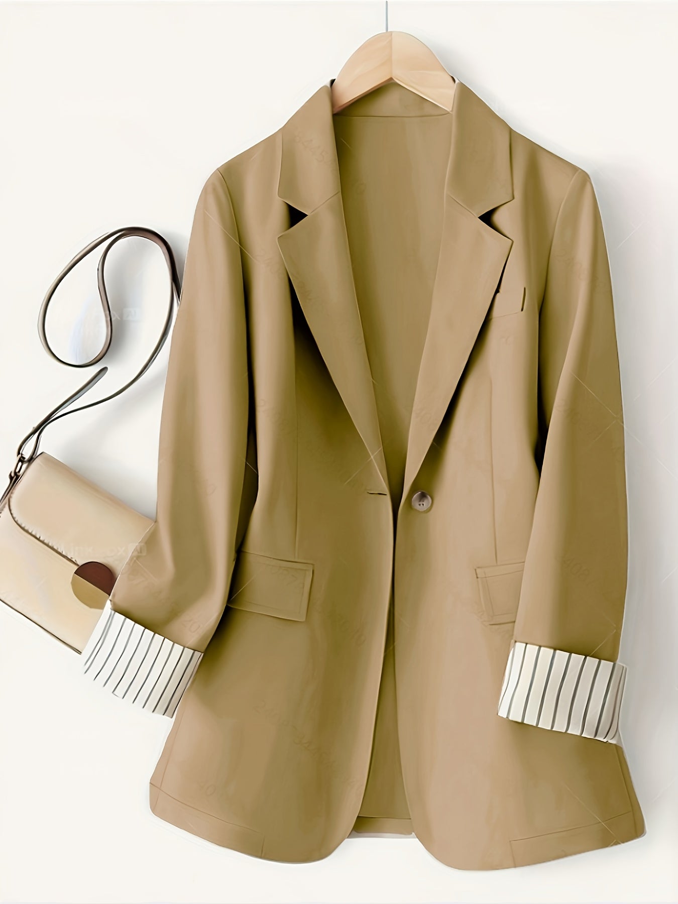 Visconte | Dames Jas | Polyester, gestreept patchwork design, knopen en manchetten, all-season jacket