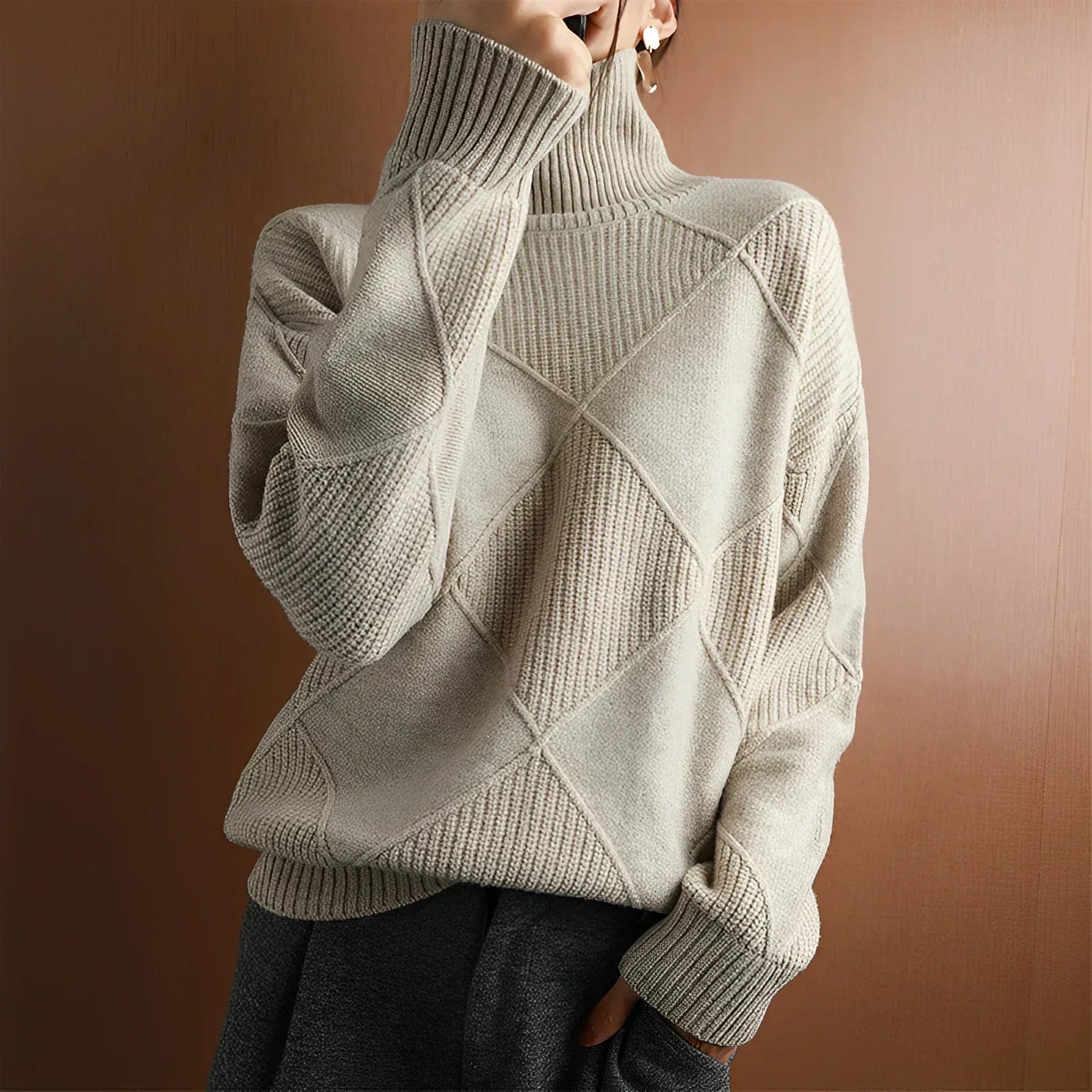 Marie Luxe Cashmere Coltrui Sweater