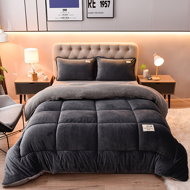 Double-Sided Sherpa Fleece Deken | Dik, warm en zacht - Perfect voor bank, bed, kantoor en reizen - Geschikt voor alle seizoenen