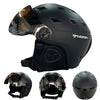 MOON 25'  | Skihelm met Skibril, PC+EPS & ABS Hoge Kwaliteit - Geschikt voor Skiën, Snowboarden en Skateboarden - Beschermende Outdoor Ski Gear