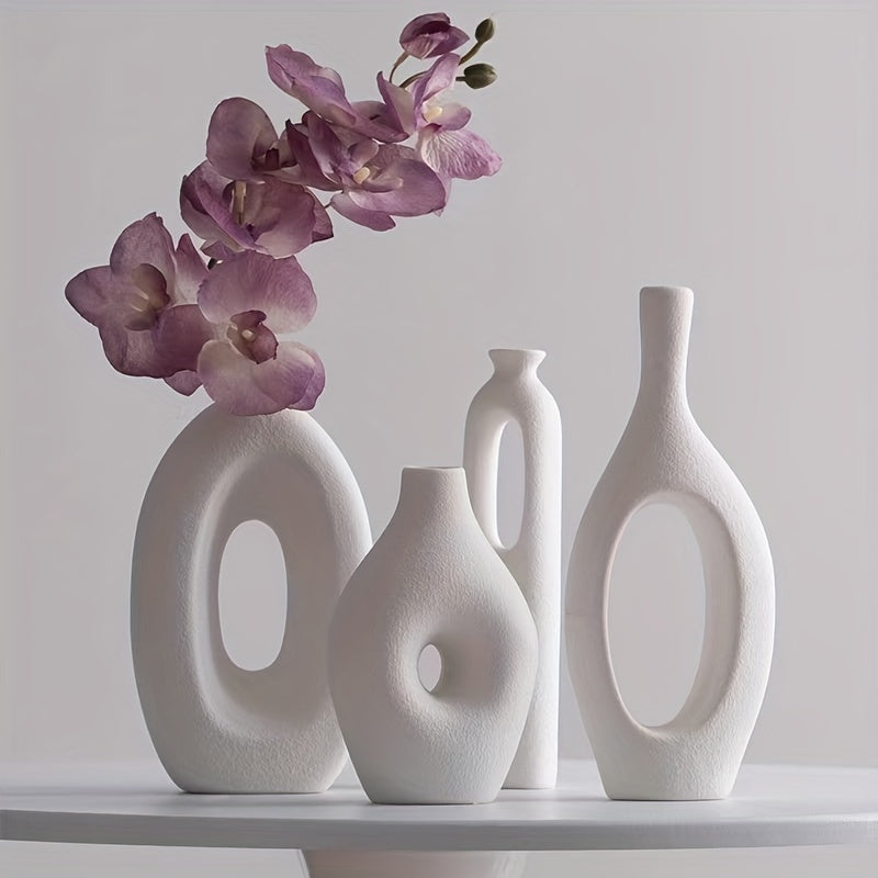 Hemelse Glans | Moderne Keramiek Vaas Set | Harmonieuze Schoonheid | Unieke Decoratie