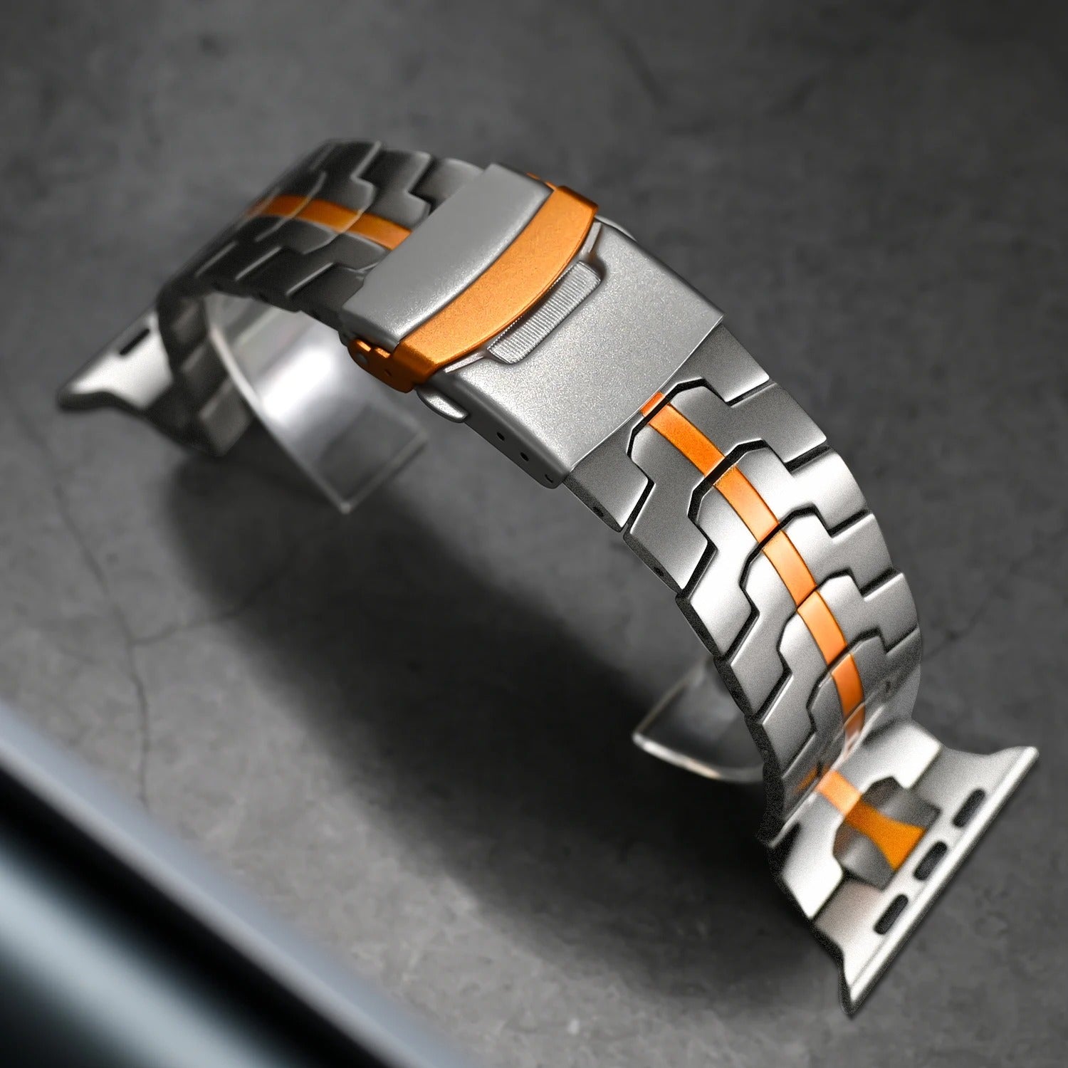 Kevanox Watch Band | Horlogebandjes | Titanium Apple Watch band met luxe uitstraling