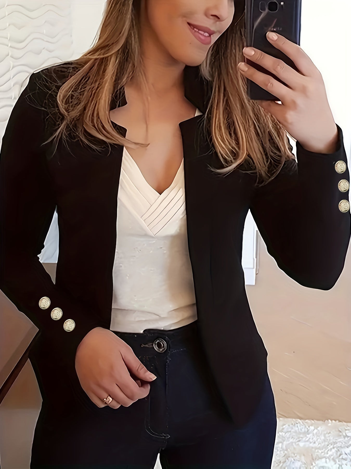 Visconte | Dames Blazer | Polyester, lange mouwen, effen kleur, loose fit, kantoor en casual blazer