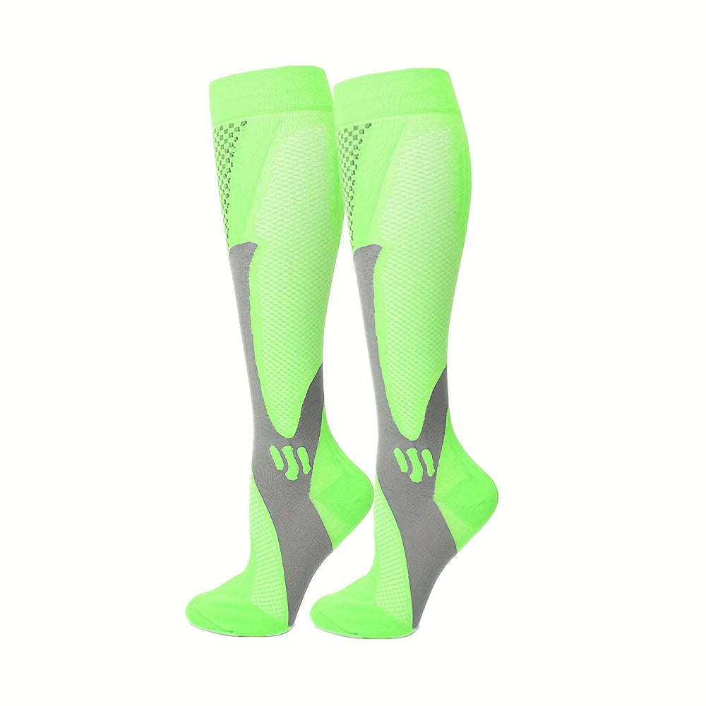 Visconte | Compressiekousen | Ademend stretch materiaal, sport compressie sokken, ondersteuning voor kuiten en dagelijks gebruik