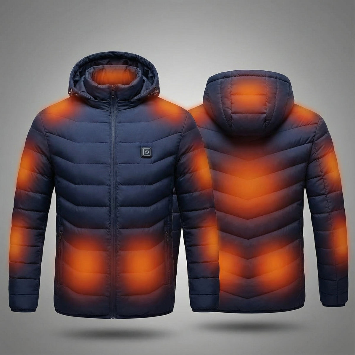 Frostiq Verwarmde Winterjas Unisex - Oplaadbare Puffer Jas met Verwarmingszones en Temperatuurregeling - Voor Dames en Heren, Accu Inbegrepen