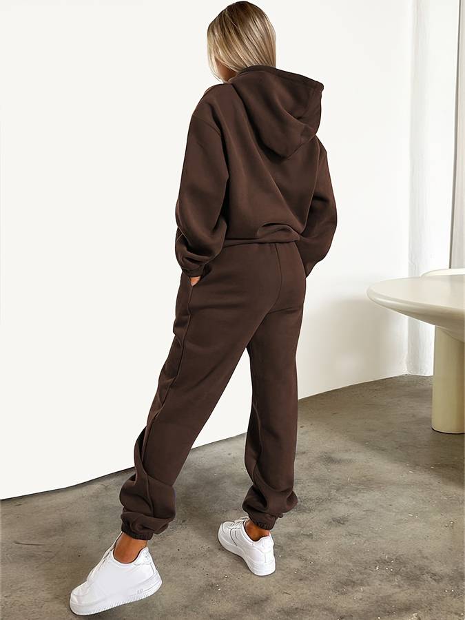 Façon Douce | Comfortabel Hoodie Tweedelige Jogging Set | Zachte Stoffen - Perfect Voor Ontspanning