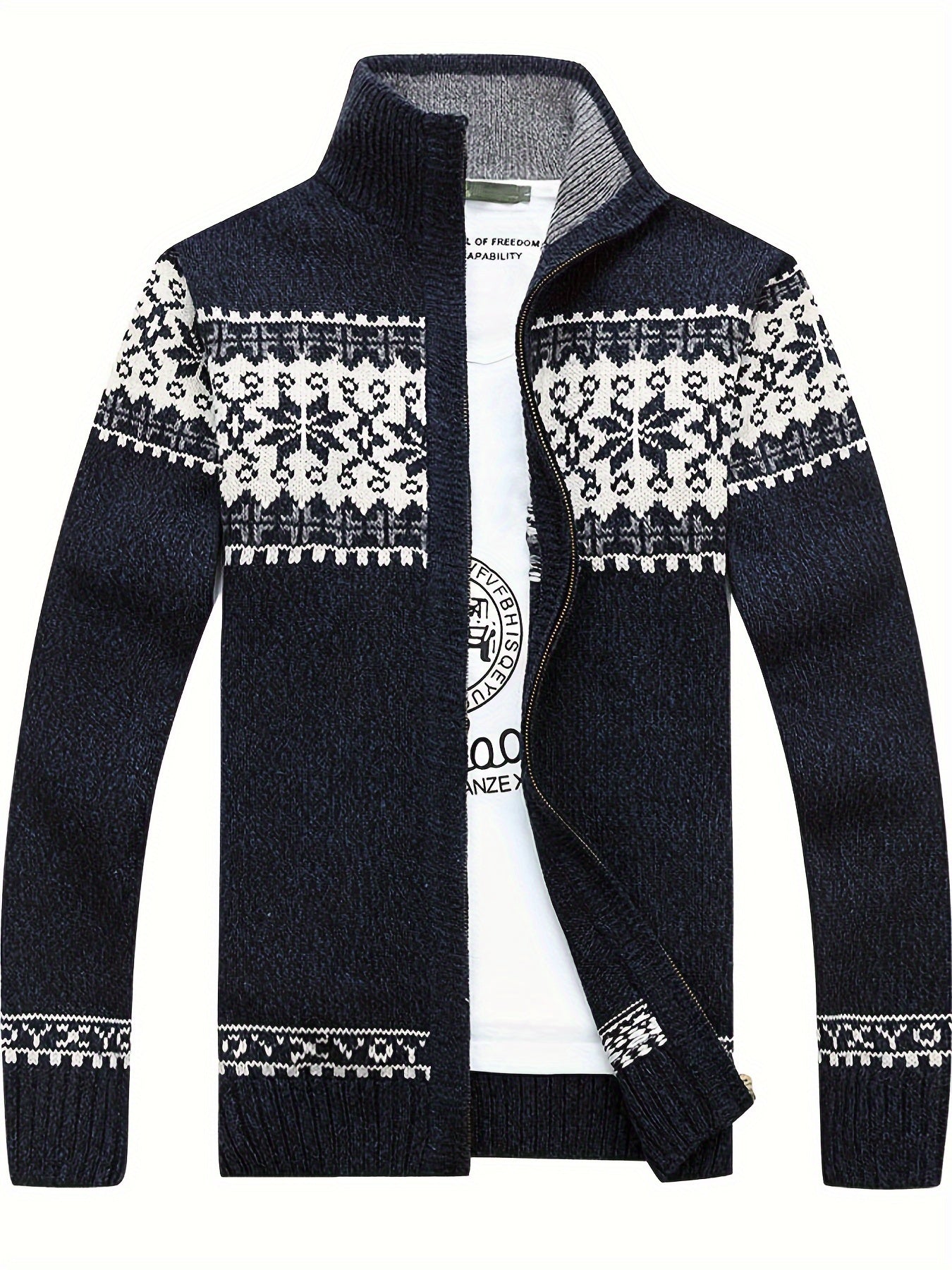 Casual Knit Cardigan Geometrisch Patroon - Regular Fit - Vintagio - VG 63 - Essential in Meerdere Kleuren