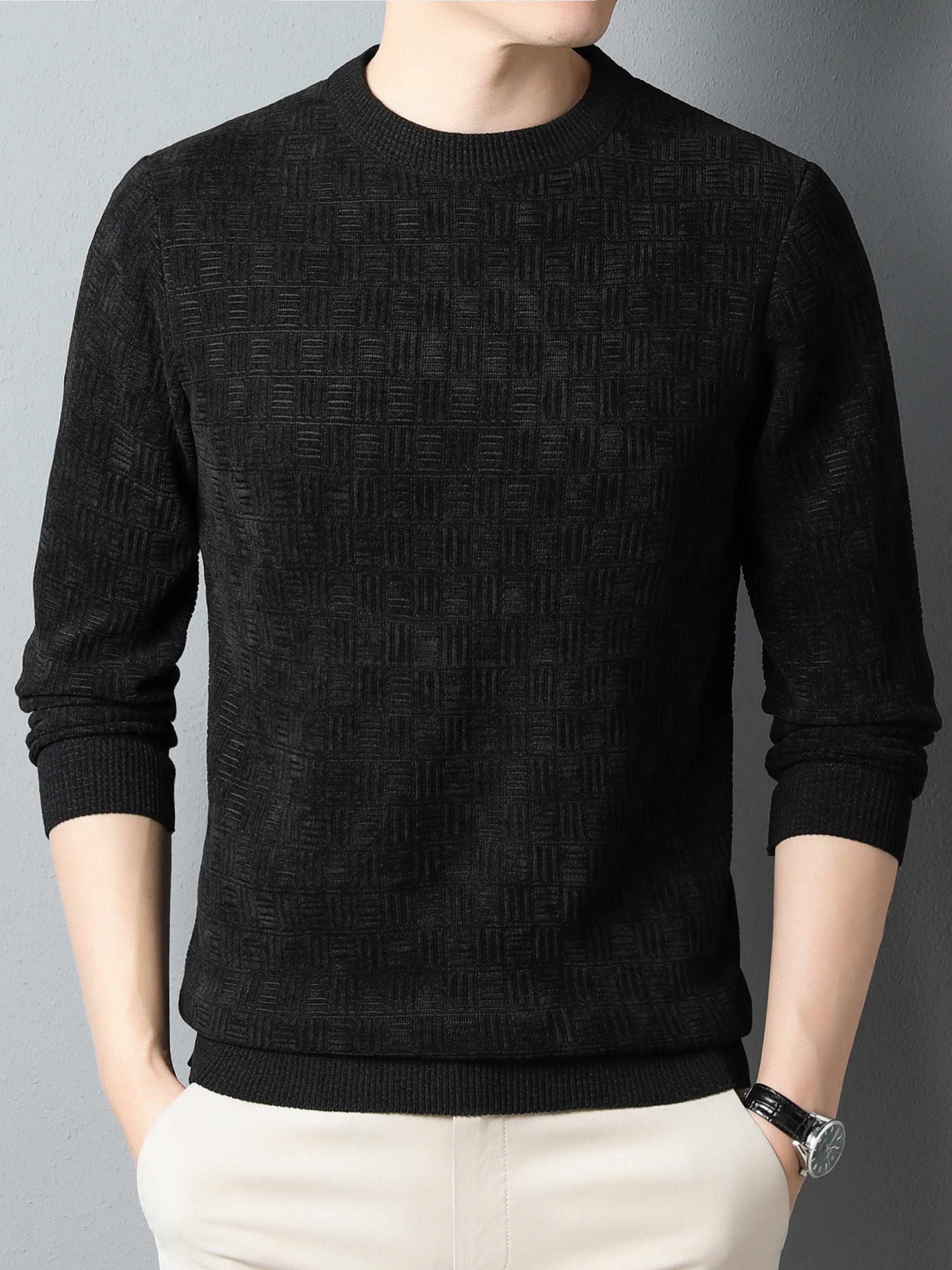 Sweater Heren - Warm & Stretchy voor de Winter - Regular Fit - Puento Fortade - TP - Essential