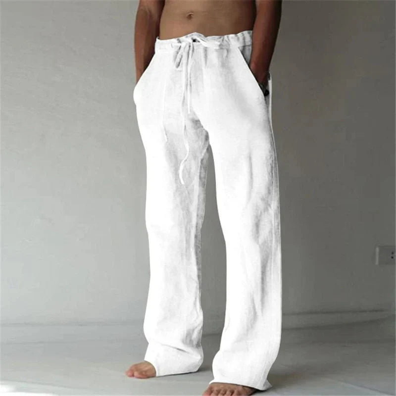 Linnen Broek Heren – Zomerbroek met Comfortabele Pasvorm en Casual Elegantie