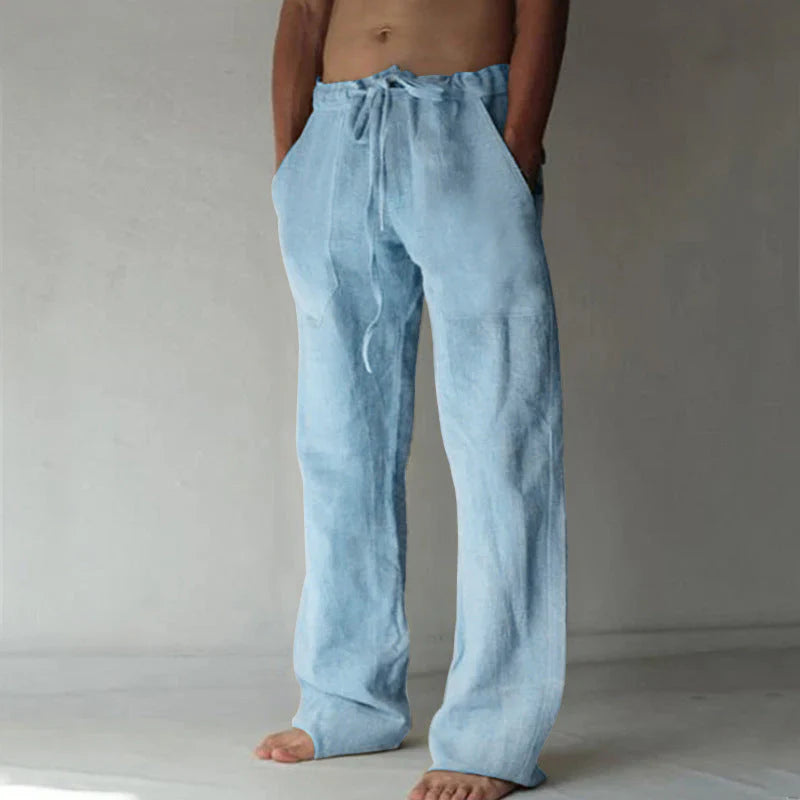 Linnen Broek Heren – Zomerbroek met Comfortabele Pasvorm en Casual Elegantie