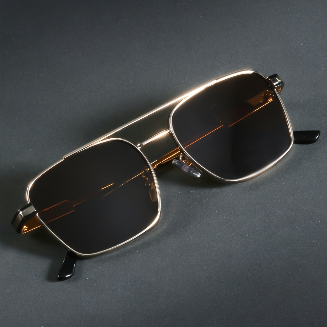 Trendy Full-Rim zonnebril met licht-blokkerende glazen voor heren voor strand & vrijetijdskleding | Noah