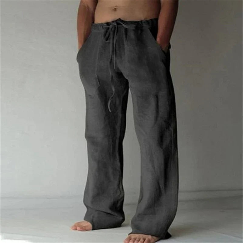 Linnen Broek Heren – Zomerbroek met Comfortabele Pasvorm en Casual Elegantie