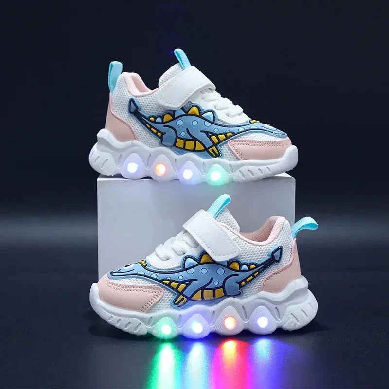 Glows | Lichtgevende Dino Sneakers