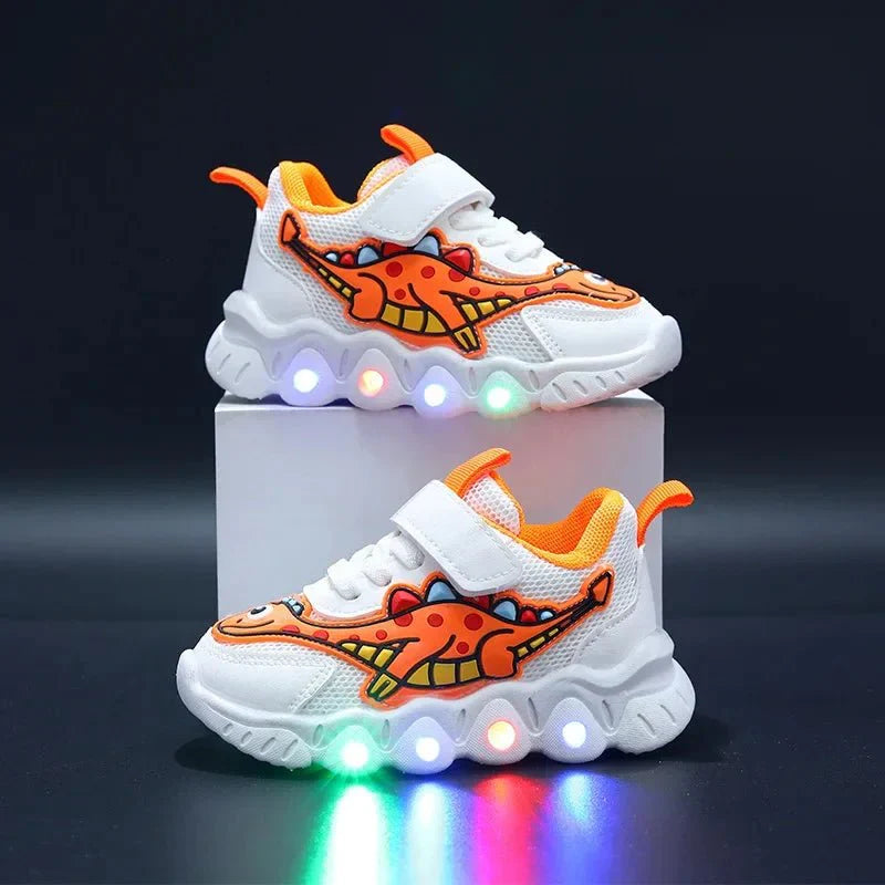 Glows | Lichtgevende Dino Sneakers