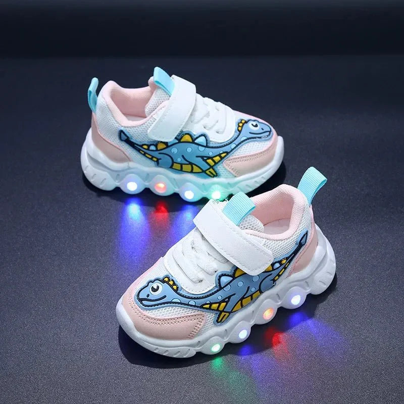 Glows | Lichtgevende Dino Sneakers