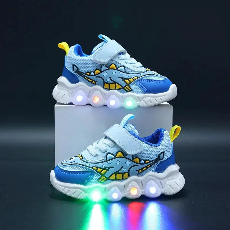 Glows | Lichtgevende Dino Sneakers