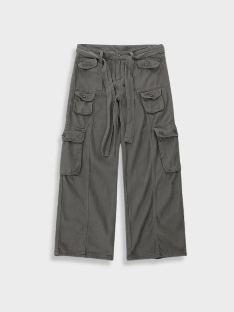 Visconte | Big Pocket Loose Cargo Pants