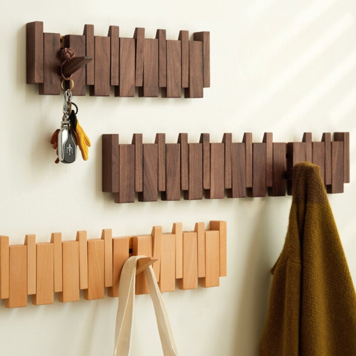 Pianowood Luxe Kapstok | Woonaccessoires | Handgemaakte houten kapstok met elegant ontwerp