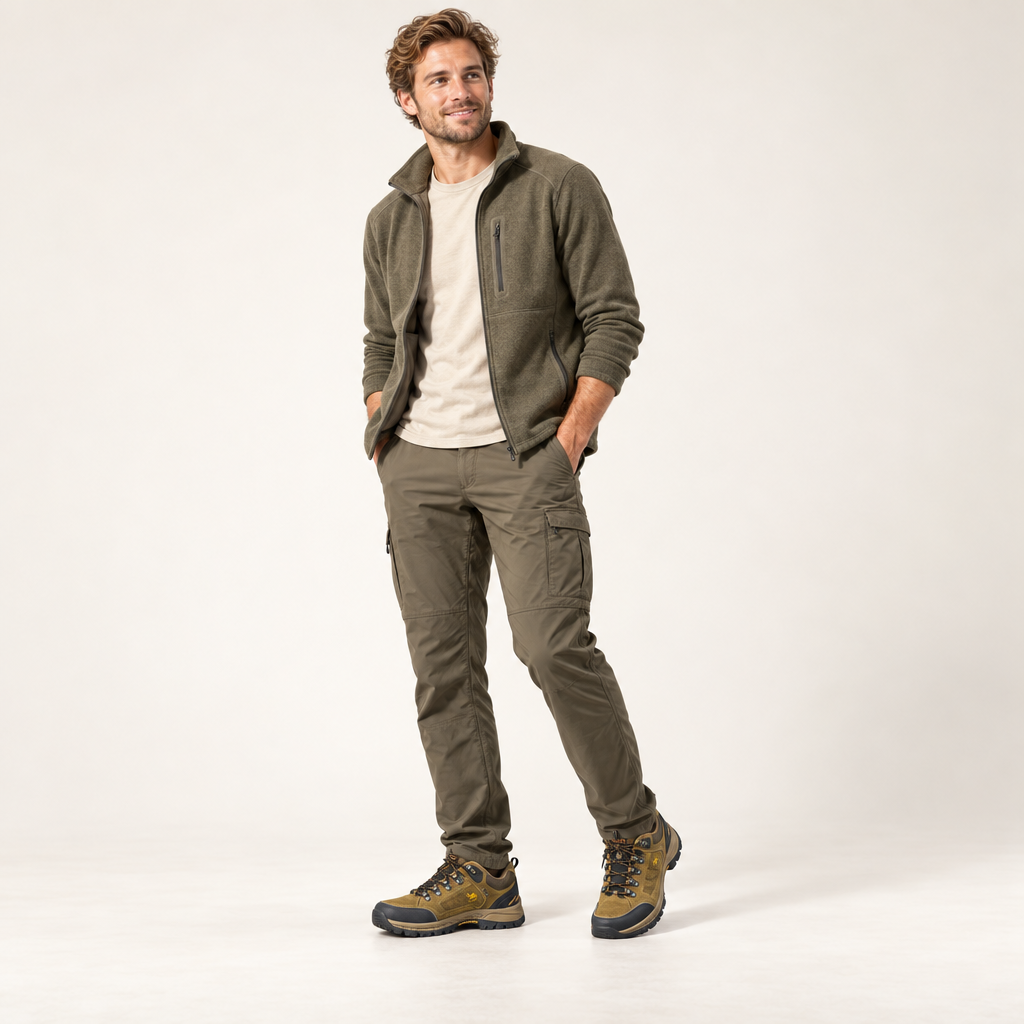 Ridgestep wandelschoenen op model in de studio