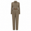 Geruite utility jumpsuit voor dames, vooraanzicht