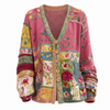 Patchworkvest met bloemenborduursel, vooraanzicht
