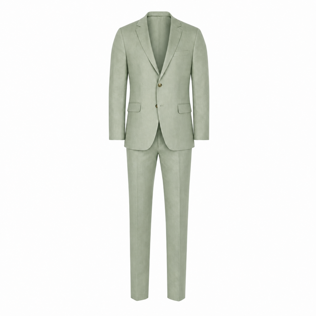 Linnen pak in groen
