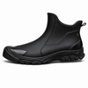 Antislip PVC enkellaars in zwart