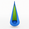 Kinderhangstoel van parachutestof in blauw/groen