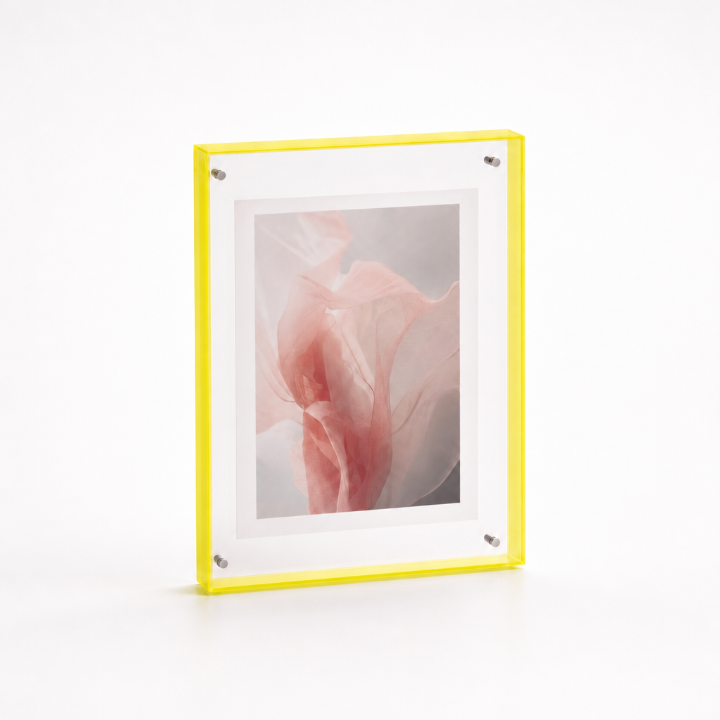 Acryl fotolijst in geel