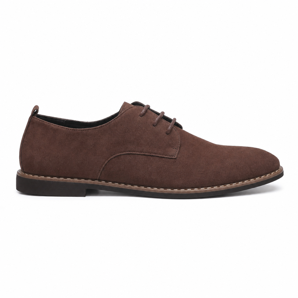 Oxford schoenen in suèdelook, zijaanzicht