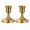 Vintage kaarsenhouders in antiek goud