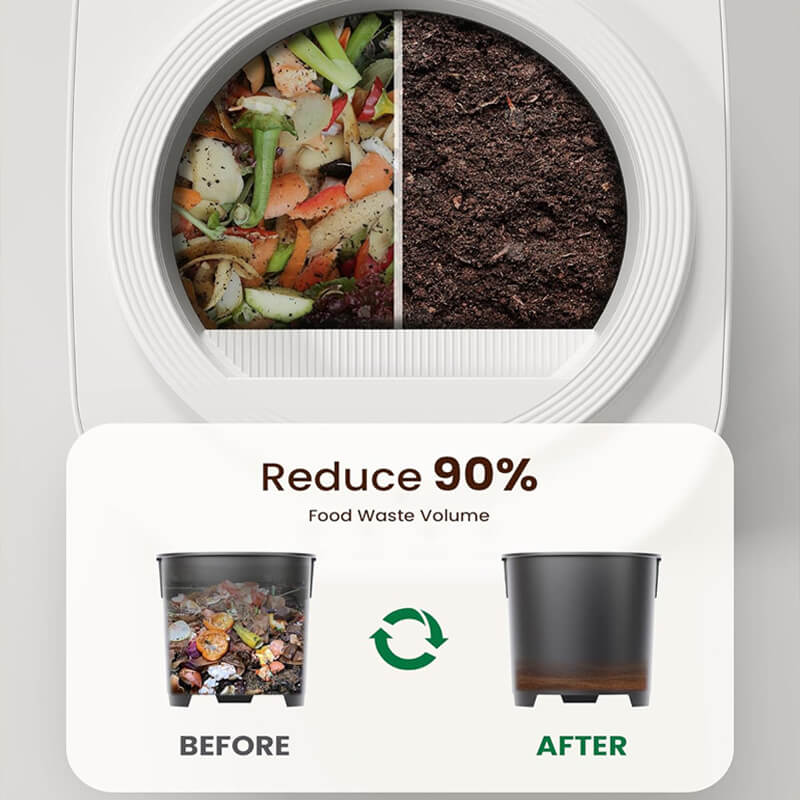 Elektrische Keukencomposteerder 4L – Snel & Stil Compostapparaat voor Organisch Afval
