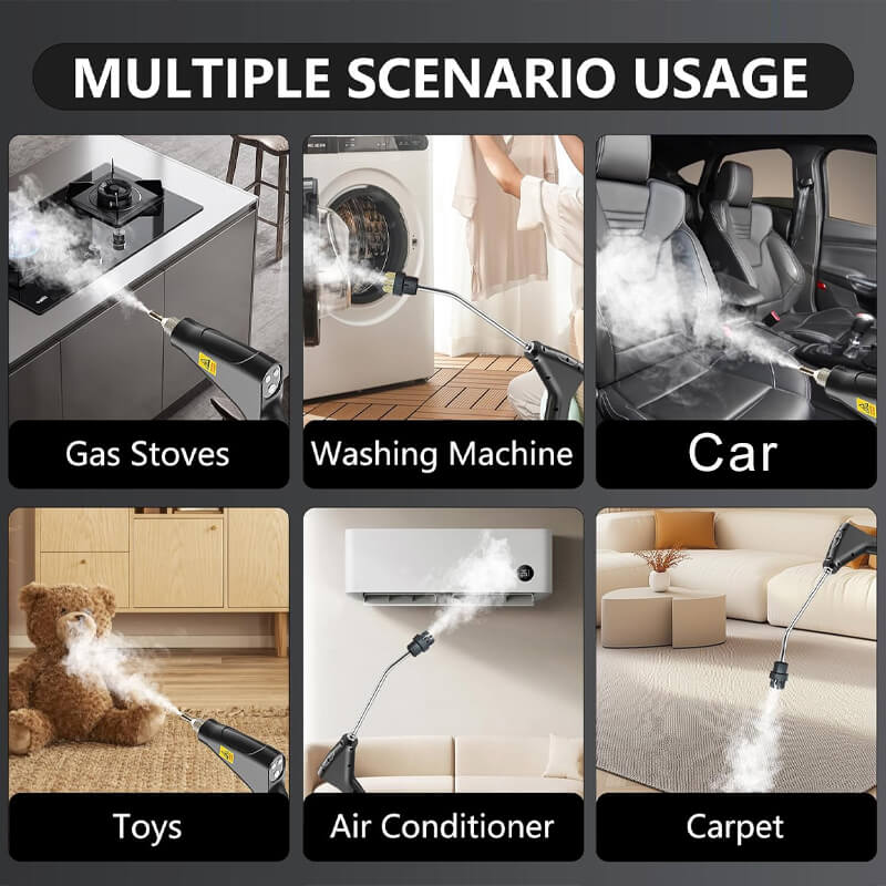 2500W Hogedruk Stoomreiniger met Handschoenen – Krachtige en Veilig Schoonmaakapparaat