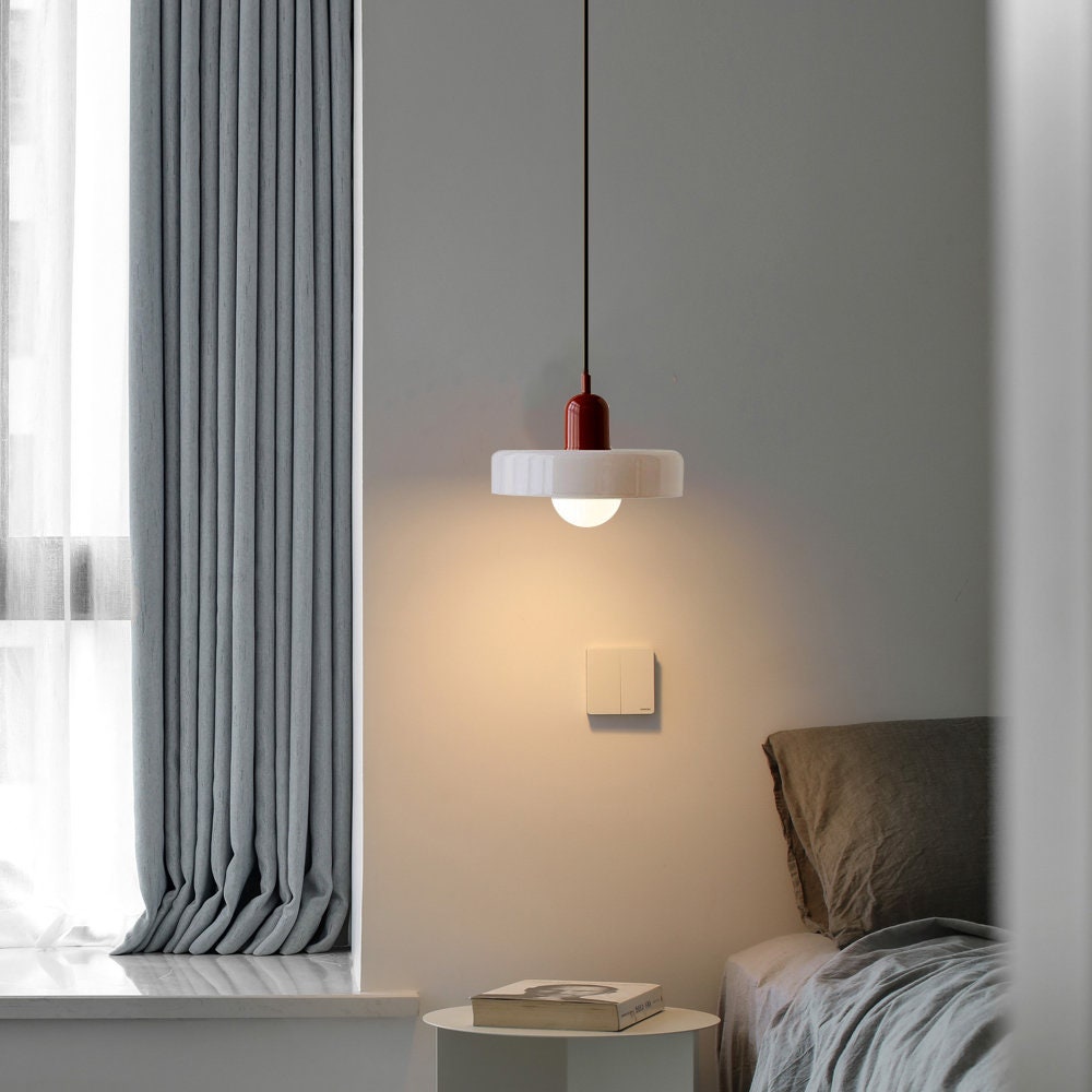 Bauhaus Hanglamp – Gekleurd Glas Stijlvol Design