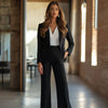 Set met Blazer en Broek met Revers Dames - Regular Fit - Belle Couture - Essential Klassiek