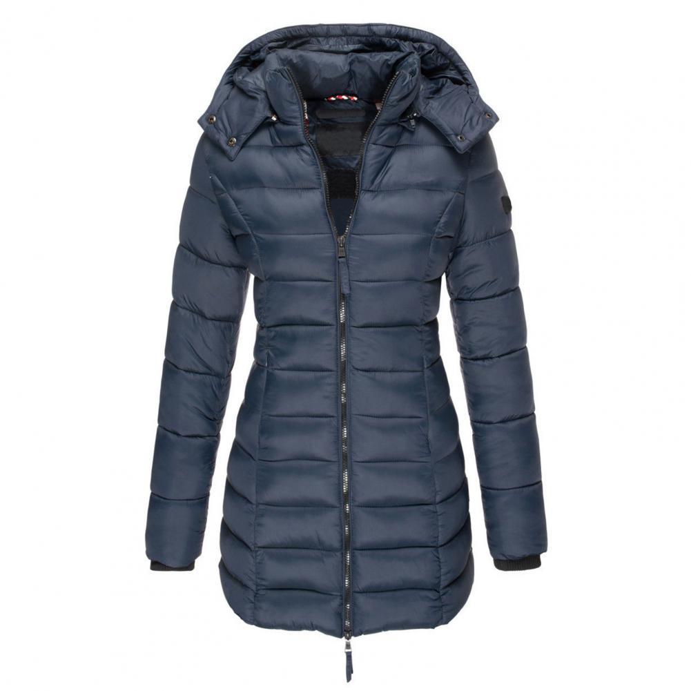 Dikke en warme slimfit winterjas met capuchon Dames Winter Jas - Regular fit - Belle Couture - Essential Warmte