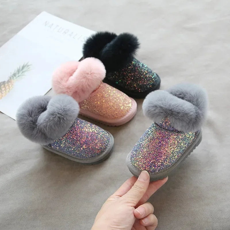 Mini Fashion™ - Warm & Stijlvol - Glitter Kinder Winterschoenen