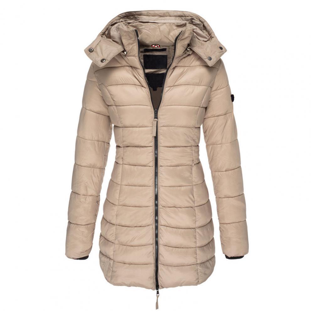 Dikke en warme slimfit winterjas met capuchon Dames Winter Jas - Regular fit - Belle Couture - Essential Warmte