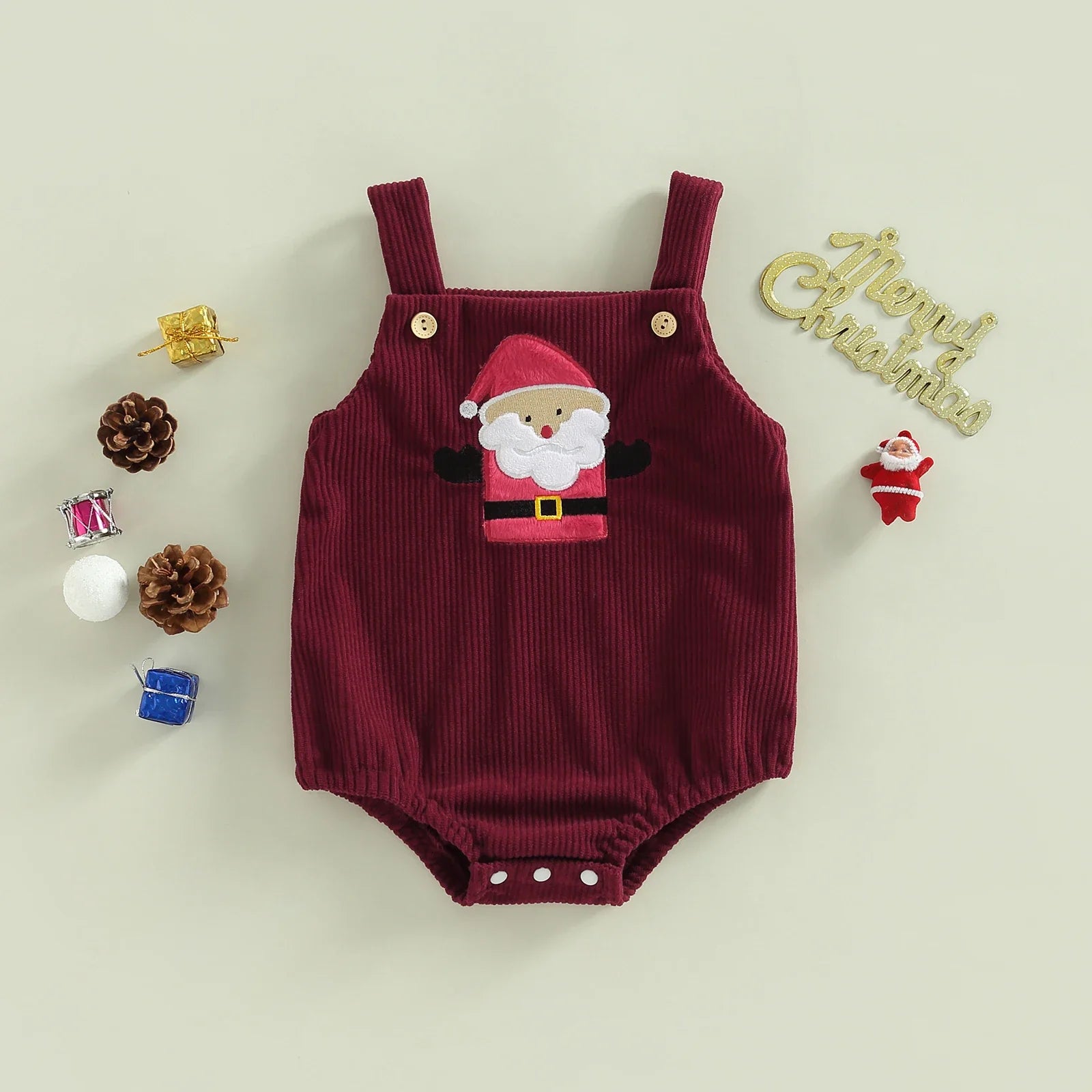 Mini Style |  Kerst Design - Overall Kerst Romper