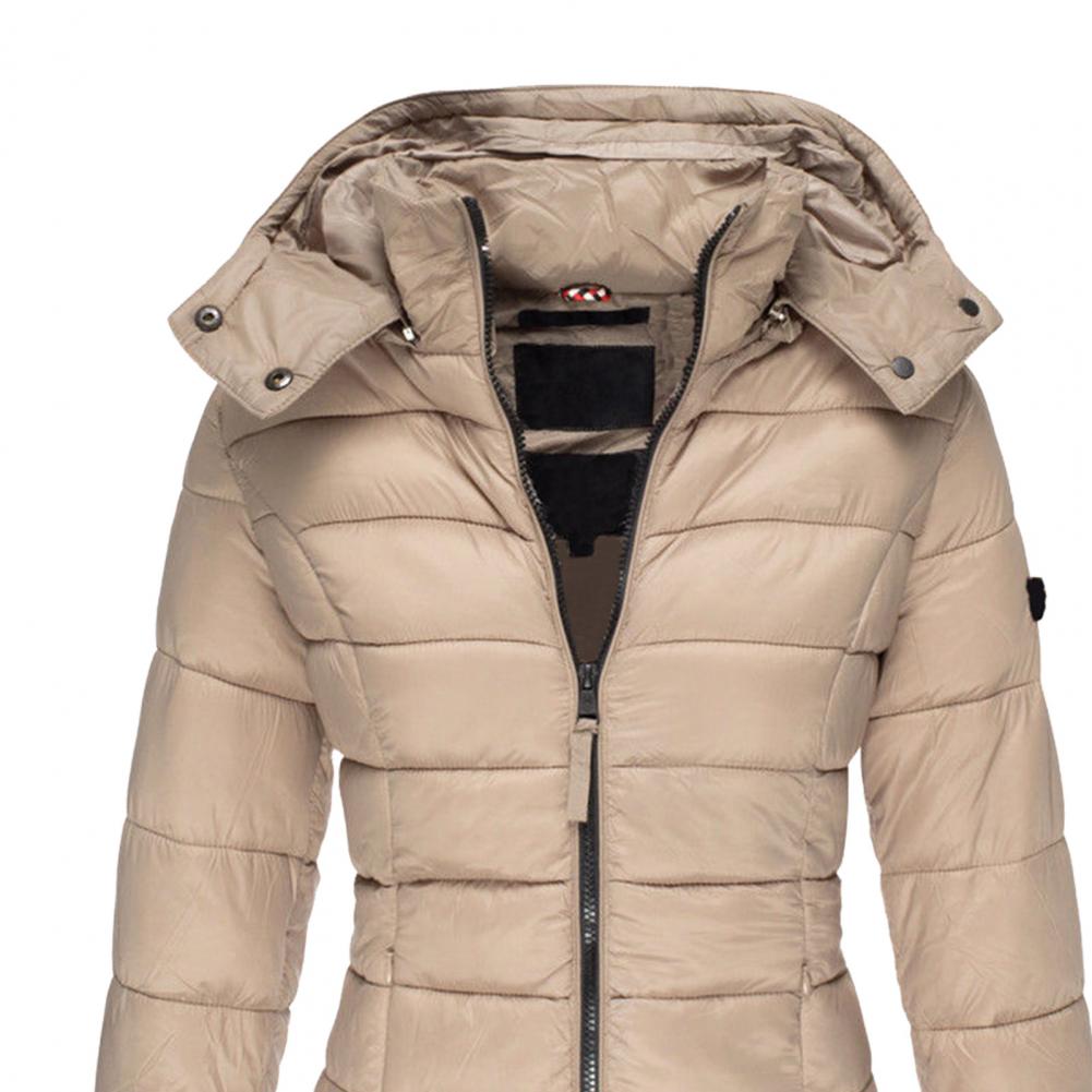 Dikke en warme slimfit winterjas met capuchon Dames Winter Jas - Regular fit - Belle Couture - Essential Warmte